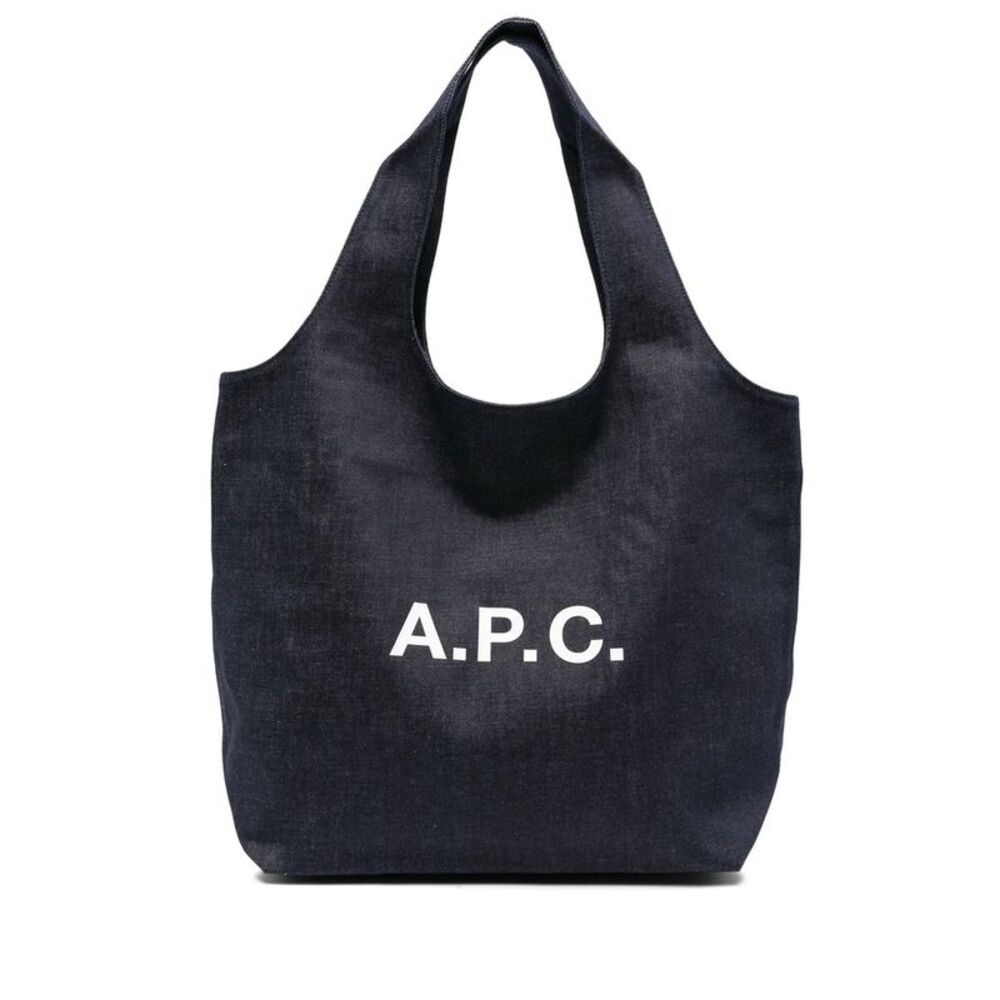 A.P.C. Blue Tote Bags Men